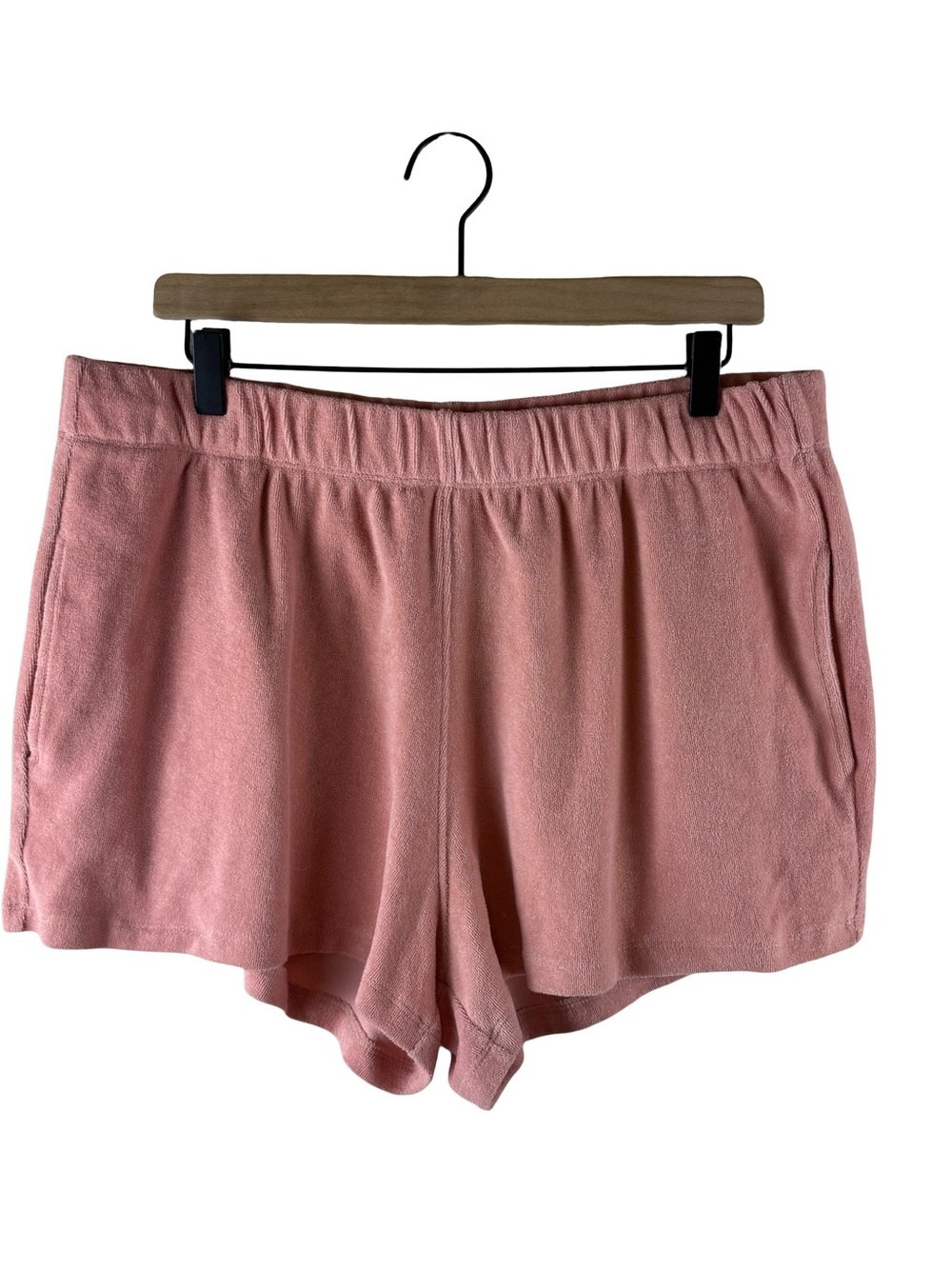 Suzie Kondi Terry Cloth Track Shorts Salmon XL